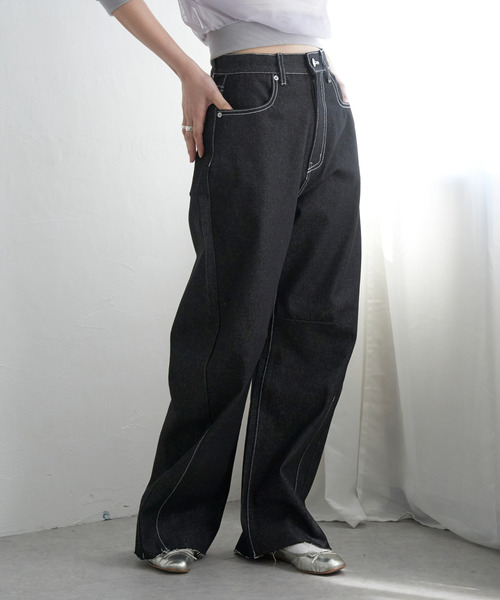 VENCE EXCHANGE ジーンズ デニム デニムパンツ リジットデニムカーブ