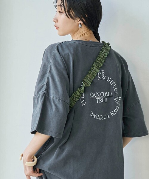 tシャツ ピグメントロゴカットソー レディース ピグメントロゴアソートコンパクトTシャツ