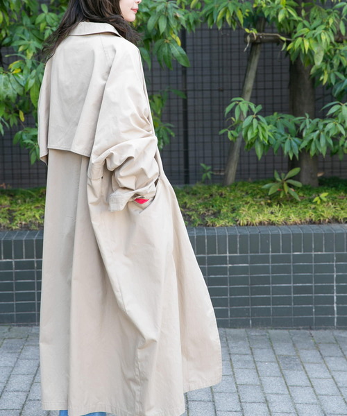 KBF コート KBF｜BACKスリットステンカラーコート | Rakuten Fashion(楽天