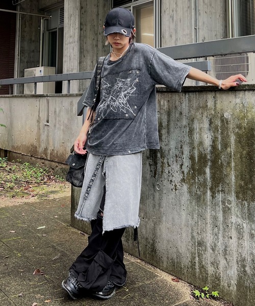 GRANCY アイレット デザイン ダメージ キャップ ブラック GRANCY グランシー アイレットデザイン ダメージキャップ GRANCY