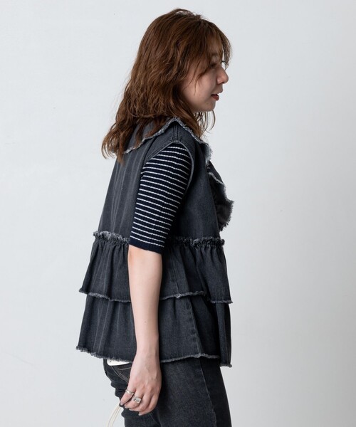 LEPSIM｜デニムフリルベスト | Rakuten Fashion(楽天