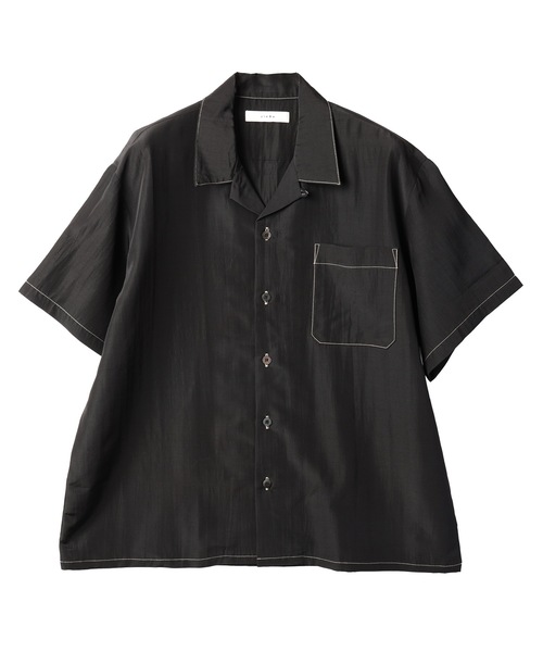 JieDa（ジエダ） シャツ RAYON WOOL OPEN COLLAR SHIRT S/S メンズ