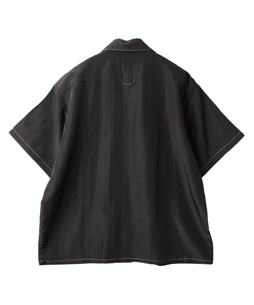 JieDa（ジエダ） シャツ RAYON WOOL OPEN COLLAR SHIRT S/S メンズ