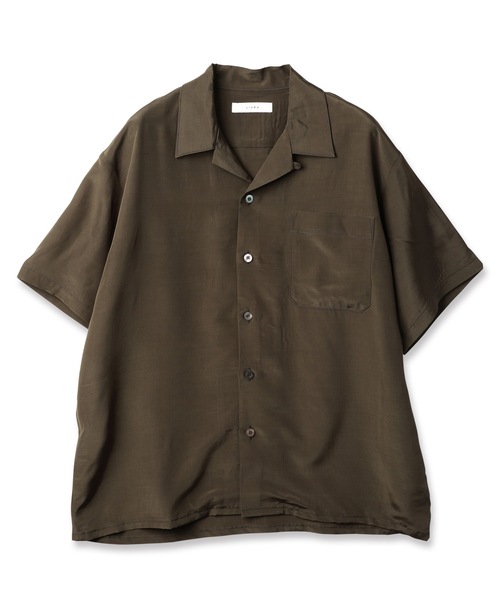 JieDa（ジエダ） シャツ RAYON WOOL OPEN COLLAR SHIRT S/S メンズ