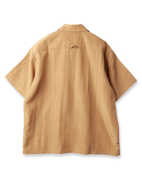 JieDa（ジエダ） シャツ RAYON WOOL OPEN COLLAR SHIRT S/S メンズ