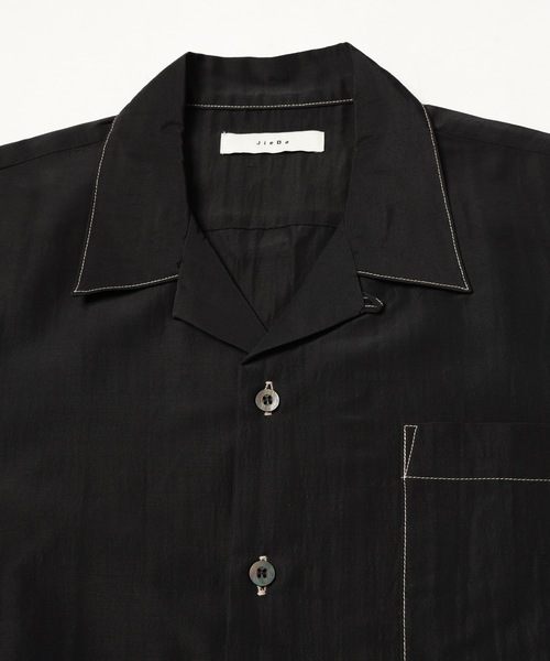 JieDa（ジエダ） シャツ RAYON WOOL OPEN COLLAR SHIRT S/S メンズ