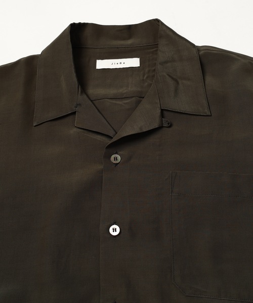 JieDa（ジエダ） シャツ RAYON WOOL OPEN COLLAR SHIRT S/S メンズ