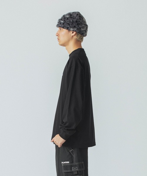 XLARGE tシャツ EMBROIDERED OLD ENGLISH L/S TEE メンズ