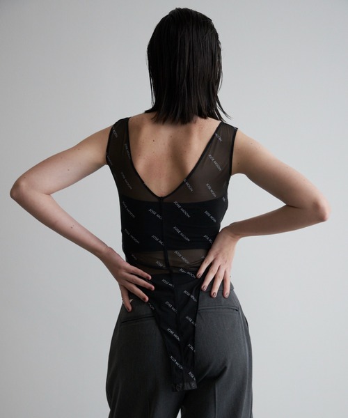 トップス josemoon SHEER BODY SUITS JOSE MOON タンクトップ ノースリーブ SHEER BODY SUITS/シアー