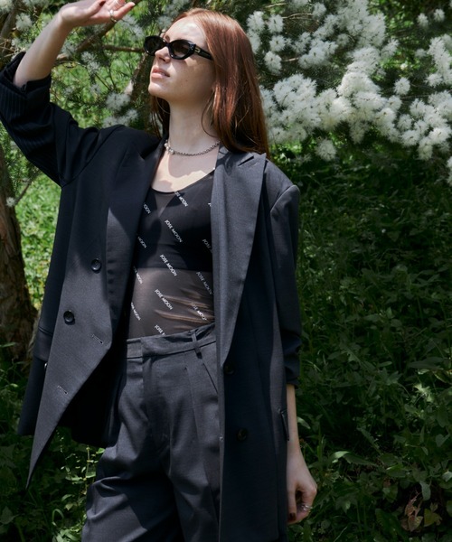 JOSE MOON タンクトップ ノースリーブ SHEER BODY SUITS/シアー