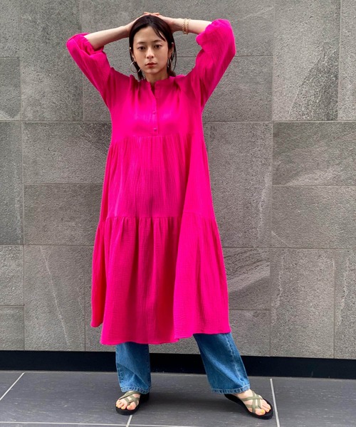 ottilie オティーリエ ワンピース レディース 服 長袖 ottilie 「ottilie」 長袖ワンピース FREE オフホワイト