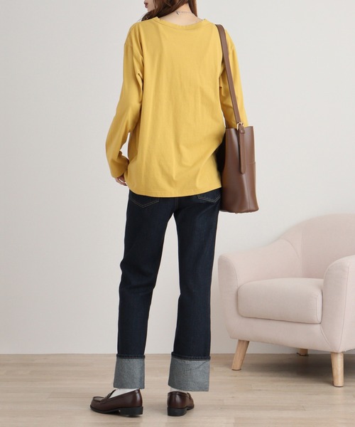 Emago tシャツ EMAGO お花刺繍プルオーバー レディース