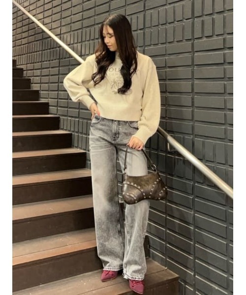 LAGUA GEM COLOR WASH HALF デニム　xs LAGUA GEM（ラグアジェム）の「COLOR WASH ハーフデニム（デニム