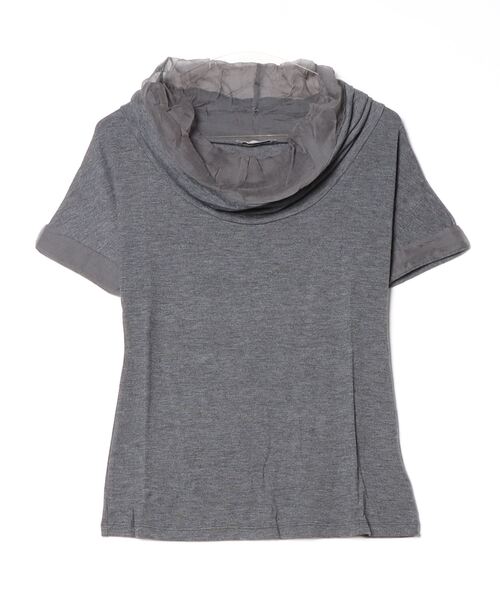 tシャツ ETC/カットソー（クレープ生地ネック） レディース tシャツ ETC/カットソー(クレープ生地ネック) レディース