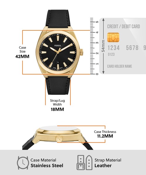 FOSSIL（フォッシル） 腕時計 腕時計 メンズ アナログ レザー FS6089