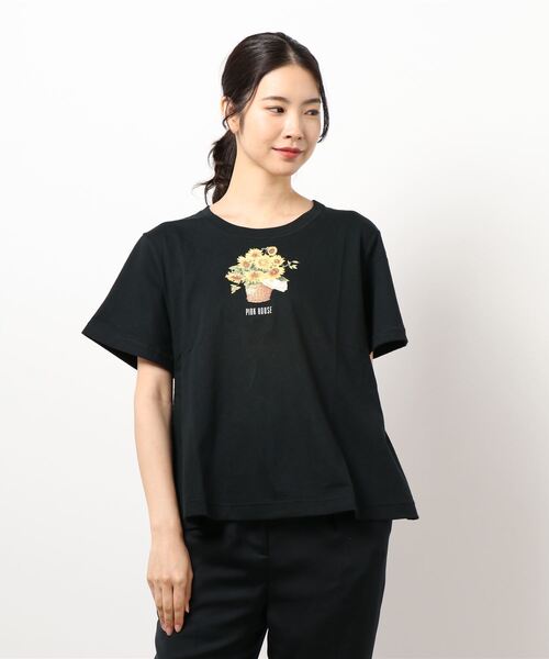ピンクハウス♡ティシャツ♡新品未使用品タグ付き♡♡日曜日迄のお値引 PINK HOUSE 「PINK HOUSE」 半袖Tシャツ フリー オフホワイト
