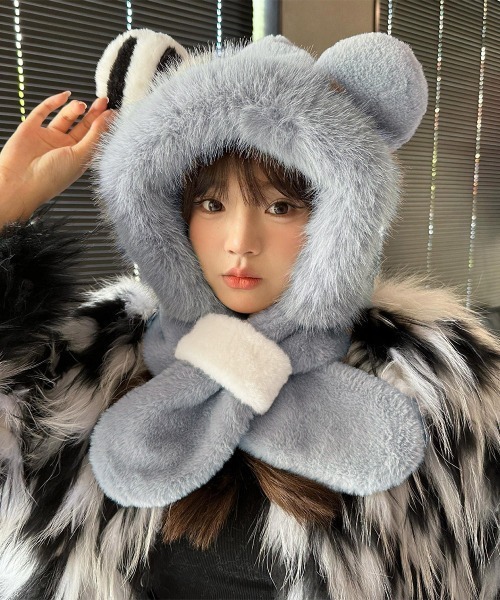 miniministore（ミニミニストア） ニット帽 ニットキャップ くまみみ