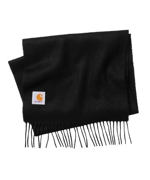 CARHARTT WIP CLAN SCARF ウールマフラー 黒　カーハート Carhartt WIP（カーハートワークインプログレス） マフラー Carhartt