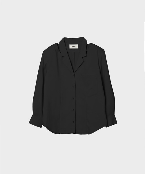ブラウス シャツ 「RUMCHE/ラム・シェ」Cutting Shirt Jacket/カッティングシャツジャケット レディース
