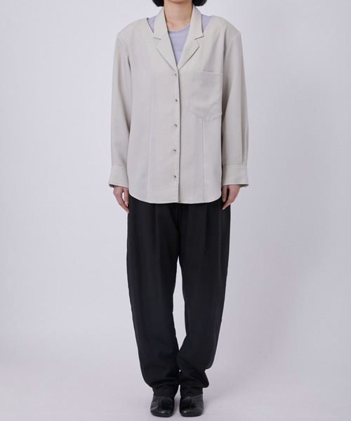 ブラウス シャツ 「RUMCHE/ラム・シェ」Cutting Shirt Jacket/カッティングシャツジャケット レディース RUMCHE ブラウス シャツ 「RUMCHE/ラム・シェ」Cutting Shirt