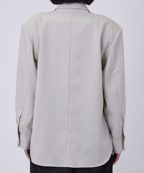 ブラウス シャツ 「RUMCHE/ラム・シェ」Cutting Shirt Jacket/カッティングシャツジャケット レディース RUMCHE ブラウス シャツ 「RUMCHE/ラム・シェ」Cutting Shirt