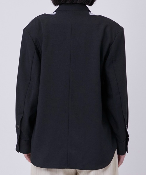 ブラウス シャツ 「RUMCHE/ラム・シェ」Cutting Shirt Jacket/カッティングシャツジャケット レディース RUMCHE ブラウス シャツ 「RUMCHE/ラム・シェ」Cutting Shirt
