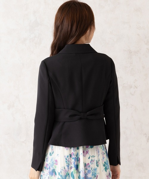 タグ付　ローズティアラ　Rose Tiara バックフリルライダースジャケット タグ付 ローズティアラ Rose Tiara バックフリルライダースジャケット