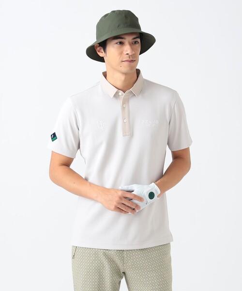 TANGRAM ホワイト ポロシャツ ロゴ入り TANGRAM/タングラム TANGRAM TEAM POLO SHIRTS ポロシャツ