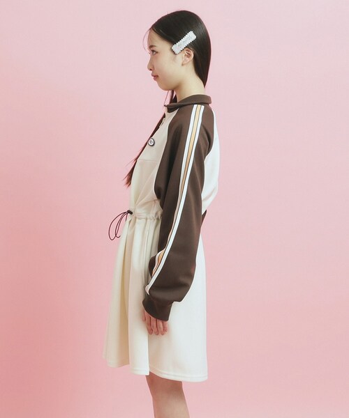 PINK-latte（ピンクラテ） ワンピース ドローコード付きジャージ