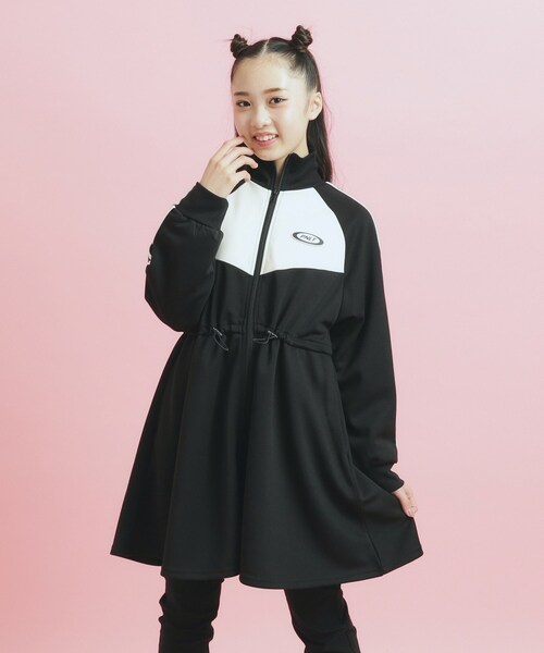 PINK-latte（ピンクラテ） ワンピース ドローコード付きジャージ