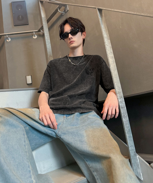 tシャツ 「Classical Origin」「自分ウケ最強。」スノーウォッシュ加工ヴィンテージ綿100％Tシャツ／Snow Powder Washe | Classical Origin | 04