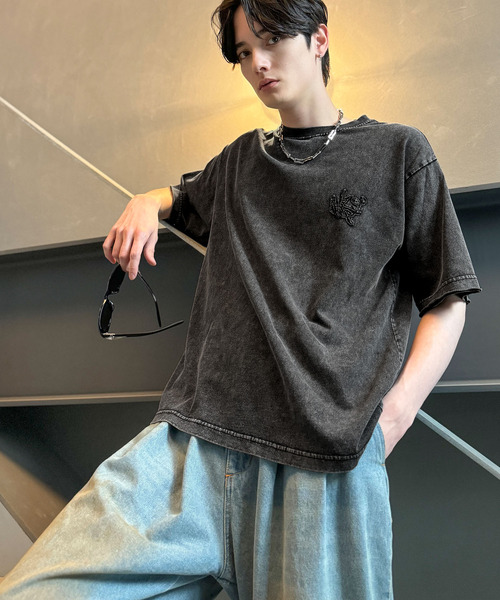 tシャツ 「Classical Origin」「自分ウケ最強。」スノーウォッシュ加工ヴィンテージ綿100％Tシャツ／Snow Powder Washe | Classical Origin | 03