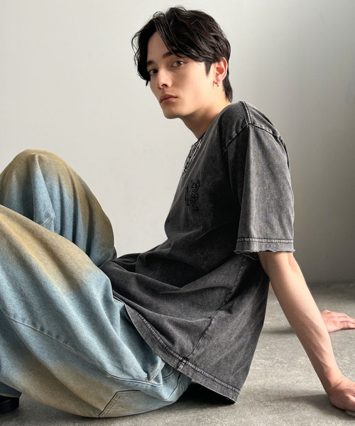 tシャツ 「Classical Origin」「自分ウケ最強。」スノーウォッシュ加工ヴィンテージ綿100％Tシャツ／Snow Powder Washe | Classical Origin | 08