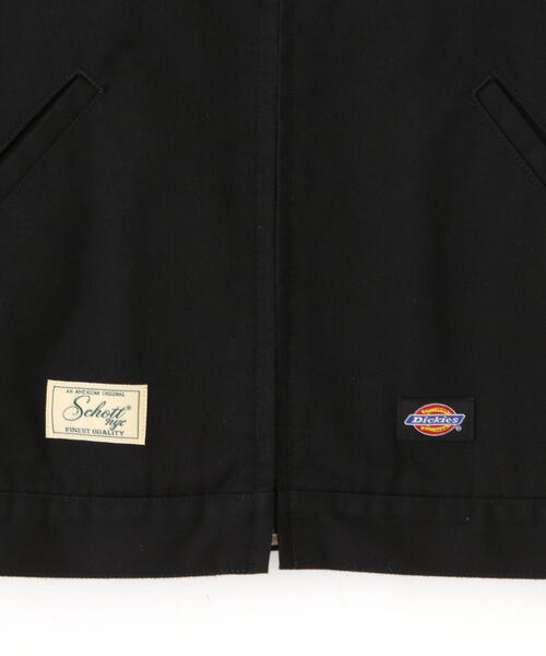 36 schott dickies LEATHER COMBI JACKET（xDICKIES