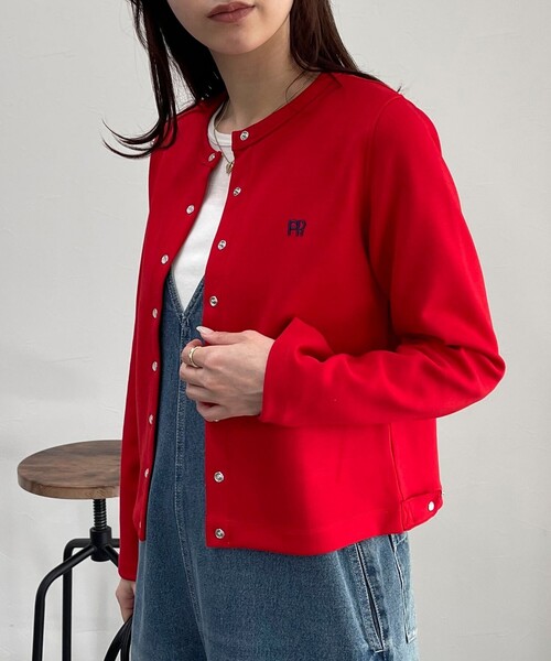 fredy emue（フレディエミュ） カーディガン FR刺繍スナップ