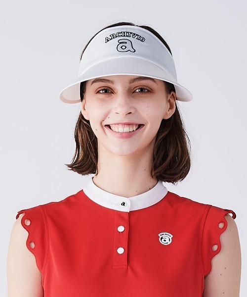 特別セーフ archivio 「LADIES」ツバ広サンバイザー サンバイザー レディースウェア