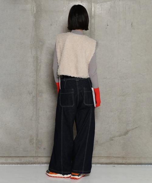 ベスト ジレ (CHIGNON)ボアオーガンベスト レディース CHIGNON ベスト ジレ (CHIGNON)ボアオーガンベスト レディース