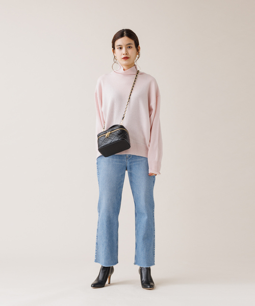 「Rouge vif」 タートルネックニット フリー ピンク レディース_画像5