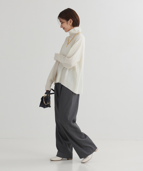 「Rouge vif」 タートルネックニット フリー ピンク レディース_画像6