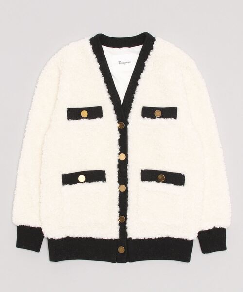 「GRACE CONTINENTAL」 ノーカラージャケット 36 ホワイト レディース_画像2