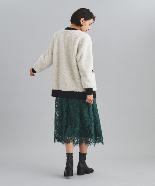 「GRACE CONTINENTAL」 ノーカラージャケット 36 ホワイト レディース_画像5