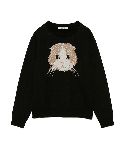 「FURFUR」 長袖ニット FREE ライトブルー レディース_画像4