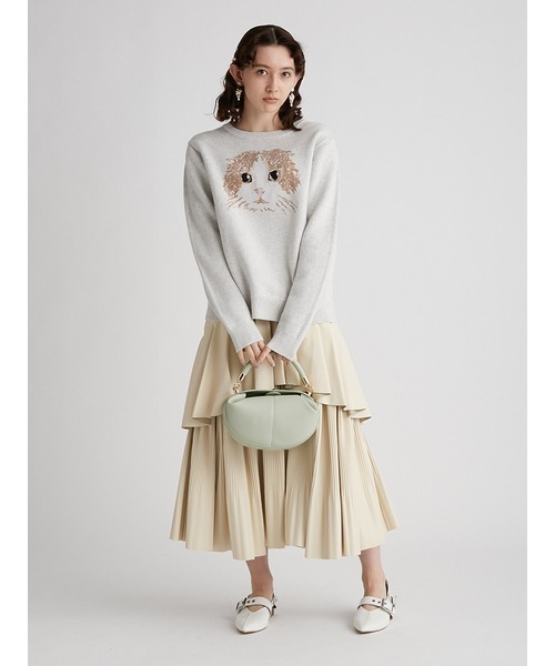 「FURFUR」 長袖ニット FREE ライトブルー レディース_画像7