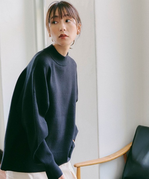 「Droite lautreamont」 ドルマンスリーブニット 2 ブラック レディース_画像5