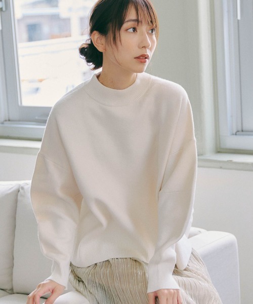 「Droite lautreamont」 ドルマンスリーブニット 2 ブラック レディース_画像9