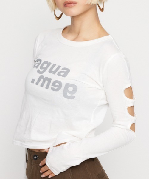 tシャツ SIDE CUT COMPACT LONG SLEEVE Tシャツ レディース