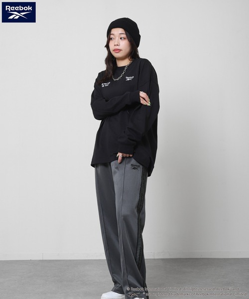 Reebok（リーボック） パンツ トラックパンツ / ジャージ ライン柄