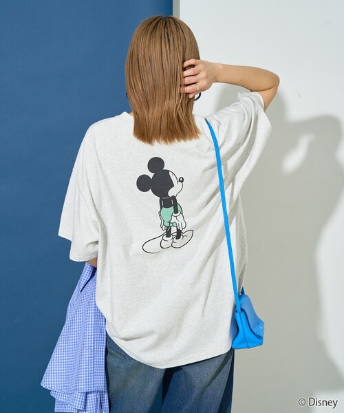 tシャツ ミッキーマウス ストライプTシャツ レディース FREAK'S STORE tシャツ 限定展開/別注/Mickey Mouse/ミッキー