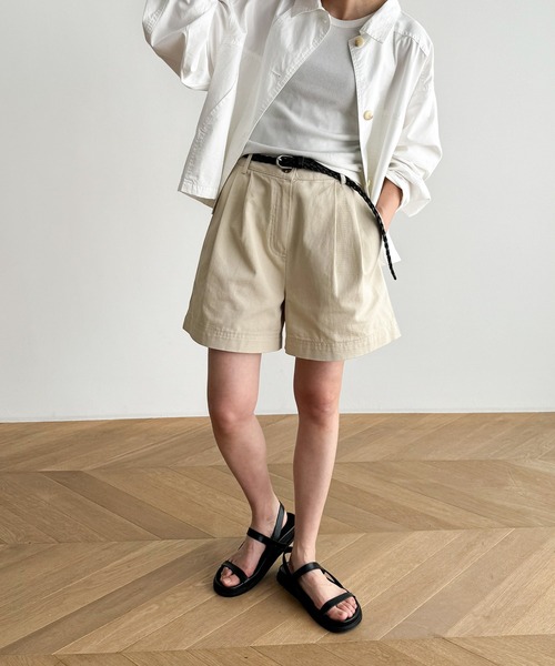COIN　コットンタックショートパンツ CANAL JEAN パンツ COIN コットンタックショートパンツ