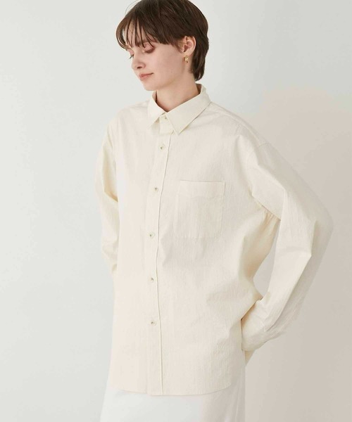ブラウス シャツ 「LA PEAU DE GEM」regular collar shirt/レギュラーカラーシャツ レディース